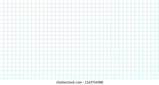 seamless grid background lined sheet of paper for print or design for back to school holiday, vector illustration