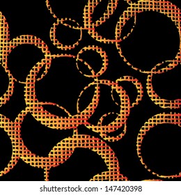 Seamless grid grunge bubble pattern. Abstract web design bubble. Vector colorful texture