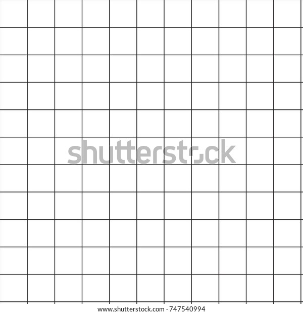 シームレスなグリッド メッシュパターン グラフ紙の背景 四角形のテクスチャー ベクター画像の白黒の四角形の背景またはテクスチャー のベクター画像素材 ロイヤリティフリー
