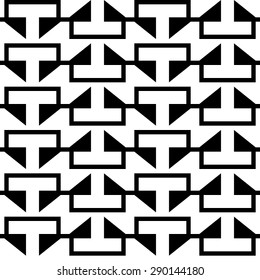 Seamless Grid Pattern. Abstract Triangle Background. Vector Regular Texture