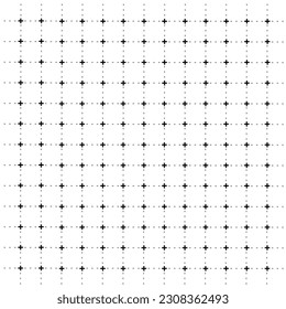 Seamless grid pattern background with black and white color.