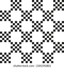 Seamless grid  pattern design. Ornament pattern suitable for fabric, illustration, paper print, wallpaper. brown colour style.