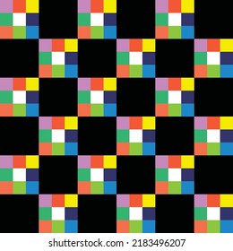 Seamless grid  pattern design. Ornament pattern suitable for fabric, illustration, paper print, wallpaper. brown colour style.
