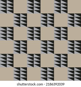 Seamless grid  pattern design. Ornament pattern suitable for fabric, illustration, paper print, wallpaper. brown colour style.