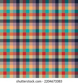 Seamless grid  pattern design. Ornament pattern suitable for fabric, illustration, paper print, wallpaper. 