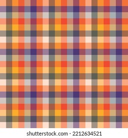 Seamless grid  pattern design. Ornament pattern suitable for fabric, illustration, paper print, wallpaper. Warm colour style.