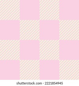 Seamless grid  pattern design. Ornament pattern suitable for fabric, illustration, paper print, wallpaper. Pink colour style.