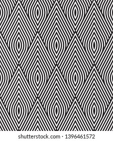 Seamless grid pattern with repeating geometric triangles. Modern stylish texture with trellis of diagonal grid lines. Vector and illustration