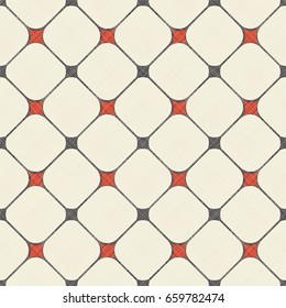 Seamless grid pattern in retro colors. Endless geometric pattern can be used for ceramic tile, wallpaper, linoleum, textile, wrapping paper, web page background. Vector