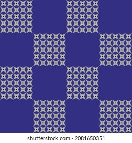 Seamless Grid Pattern. Vector pattern background. For fabric and graphic backdrop.