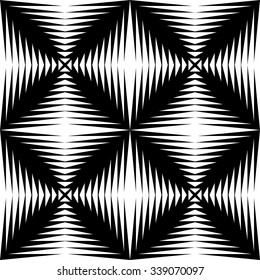 Seamless Grid Pattern. Vector Black and White Background. Regular Texture