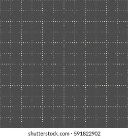 Seamless Grid Pattern. Vector Monochrome Lattice Background. Abstract Stripe Ornament. Vector Square Texture