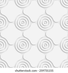 Seamless Grid Pattern. Vector Soft Background. Regular White Texture