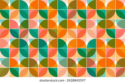 Patrón de estilo de los años 70 sin costuras, vector sin costuras para imprimir o envolver. - ilustración de stock