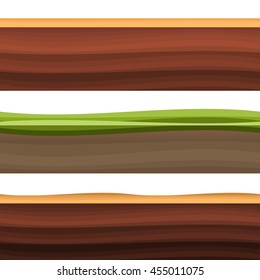 Seamless grounds, soils and land vector eps10
