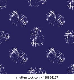 Seamless grunge abstract pattern with brush strokes. Hand painted background.