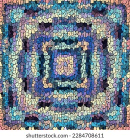 Seamless grunge abstract square pattern. Paint grunge cracking.