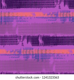 Seamless Grunge Background. Abstract Scratched Texture with Ragged Brushstrokes. Scribbled Grunge Motif for Print, Cloth, Textile. Colorful Vector Background for your Design.