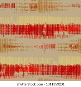 Seamless Grunge Background. Abstract Scratched Texture with Ragged Brushstrokes. Scribbled Grunge Rapport for Wallpaper, Fabric, Print. Colorful Vector Background for your Design.