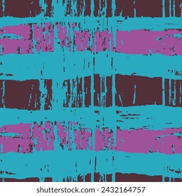 Seamless Grunge Black Distressed Rough Paper Surface. Rainbow Repetitive Retro Grainy Stain, Seamless Template. Hippie Grunge Continuous Summer Dusty Brush Scratches. 