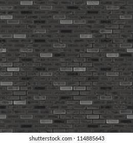 Seamless grunge brick wall, vector illustration, eps10