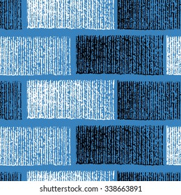Seamless grunge brick wall. Vector illustration. 