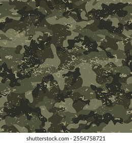 Seamless grunge camouflage pattern grunge