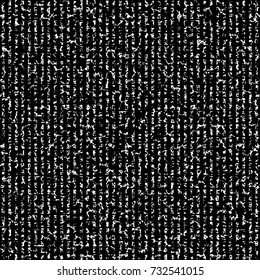 Seamless grunge natural-like vector texture on transparent background. Dark, ribbed variant.