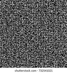 Seamless grunge natural-like vector texture on transparent background. Square grid variant.