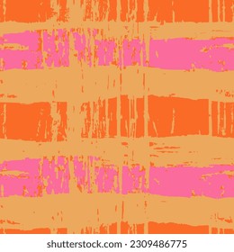 Plantilla De Rusty Splash De Naranja Grunge Sin Precedentes. Ilustración De Forma De Vintage Sin Margen, Superficie Sin Margen. Vibrante Grunge Continuo Superposición Repita Diseño De Pincel. 