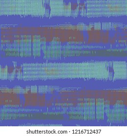 Seamless Grunge Pattern. Abstract Scratched Texture with Ragged Brushstrokes. Scribbled Grunge Pattern for Print, Fabric, Textile.  Colorful Vector Background for your Design.