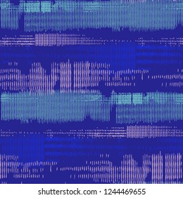 Seamless Grunge Pattern. Abstract Scratched Texture with Ragged Brushstrokes. Scribbled Grunge Rapport for Linen, Paper, Tablecloth. Colorful Vector Background for your Design.