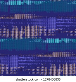 Seamless Grunge Pattern. Abstract Scratched Texture with Ragged Brushstrokes. Scribbled Grunge Rapport for Print, Cloth, Fabric. Colorful Vector Background for your Design.