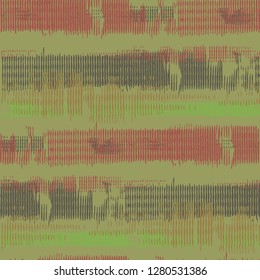 Seamless Grunge Pattern. Abstract Scratched Texture with Ragged Brushstrokes. Scribbled Grunge Motif for Wallpaper, Fabric, Print. Colorful Vector Background for your Design.