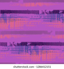 Seamless Grunge Pattern. Abstract Scratched Texture with Ragged Brushstrokes. Scribbled Grunge Pattern for Dress, Curtain, Paper. Colorful Vector Background for your Design.