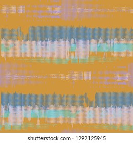 Seamless Grunge Pattern. Abstract Scratched Texture with Ragged Brushstrokes. Scribbled Grunge Pattern for Wallpaper, Fabric, Print. Colorful Vector Background for your Design.