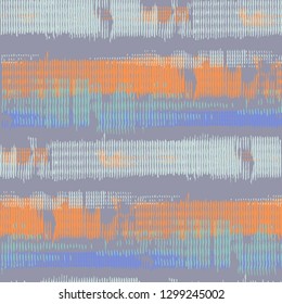 Seamless Grunge Pattern. Abstract Scratched Texture with Ragged Brushstrokes. Scribbled Grunge Rapport for Wallpaper, Cotton, Textile. Colorful Vector Background for your Design.