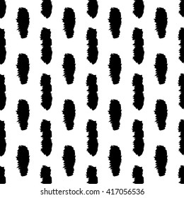 Seamless grunge pattern with brush strokes. Hand painted background.