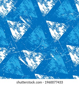 Seamless grunge pattern with geometric triangle elements.