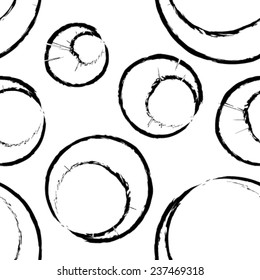 Seamless grunge ring illustration 