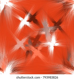 Seamless grunge stained background with colorful splashes on orange backdrop for web design