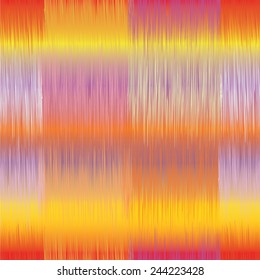 Seamless grunge striped checkered  pattern in yellow,orange,violet colors