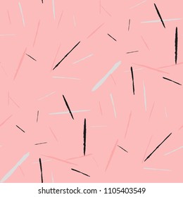 Seamless Grunge Stripes.
 Abstract Scratched Texture with Dry Brush Strokes. Scribbled Grunge Motif for Tablecloth, Wallpaper, Linen. Retro Vector Background with Stripes