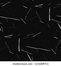 Seamless Grunge Stripes. Abstract Scratched Texture with Dry Brush Strokes. Scribbled Grunge Pattern for Chintz, Calico, Linen. Retro Vector Background with Stripes