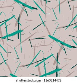 Seamless Grunge Stripes. Abstract Scratched Texture with Brush Strokes. Scribbled Grunge Motif for Tablecloth, Wallpaper, Linen. Retro Vector Background