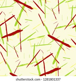 Seamless Grunge Stripes. Abstract Scratched Texture with Brush Strokes. Scribbled Grunge Rapport for Tablecloth, Wallpaper, Dress. Rustic Vector Background with Stripes