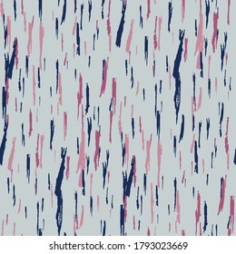 Seamless Grunge Stripes. Abstract Texture with Horizontal Dry Brush Strokes Scribbled Grunge Motif for Wallpaper, Print, Cotton. Retro Vector Background with Stripes