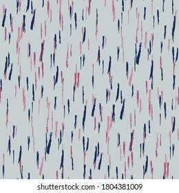 Seamless Grunge Stripes. Abstract Texture with Horizontal, Vertical, Diagonal Brush Strokes. Scribbled Grunge Pattern for Cotton, Print, Calico. Rustic Vector Background with Stripes