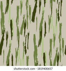 Seamless Grunge Stripes. Abstract Texture with Horizontal, Vertical, Diagonal Brush Strokes. Scribbled Grunge Pattern for Chintz, Curtain, Paper. Retro Vector Background with Stripes