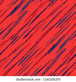 Seamless Grunge Stripes Background. Modern Scribbled Grunge Rapport for Print, Cloth, Textile. Abstract Color Background with Scribbled Stripes. Vector Texture for your Design.